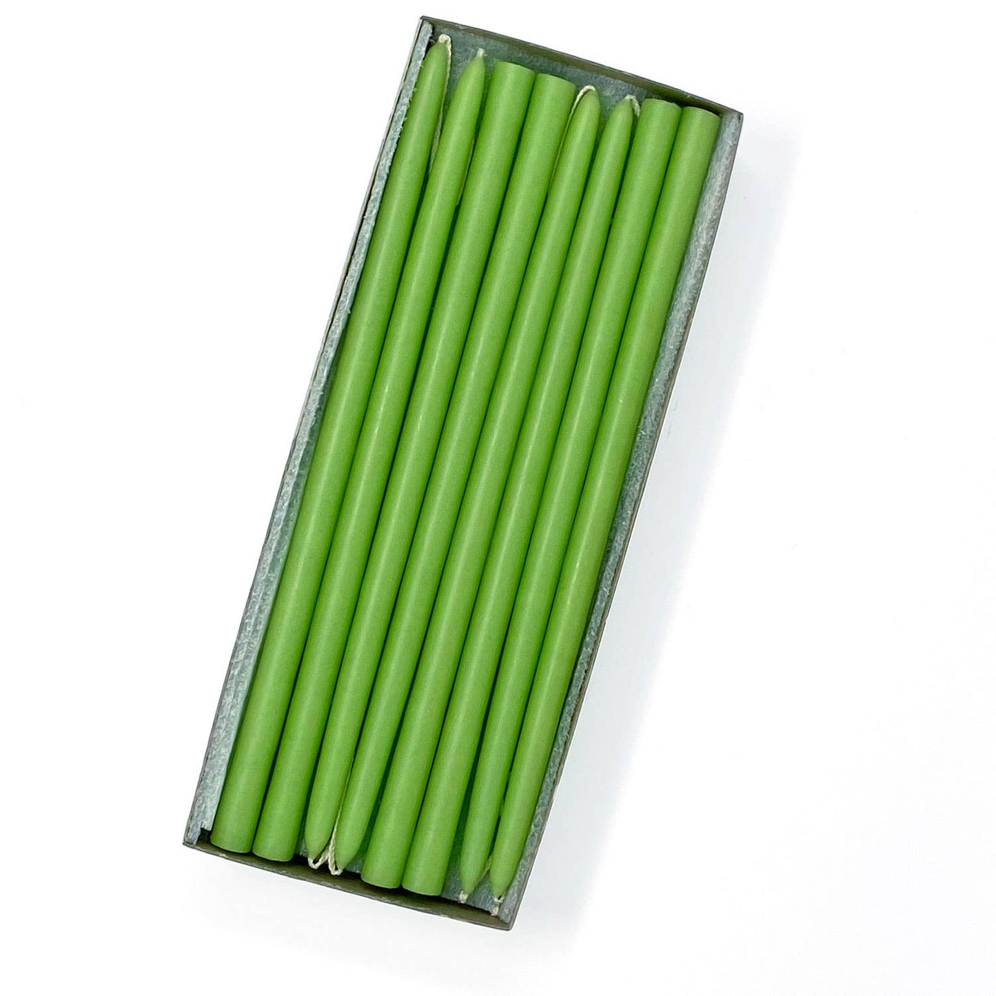 10" Unscented Hand Dipped Tiny Taper Candles - 39 Colors: Shell White