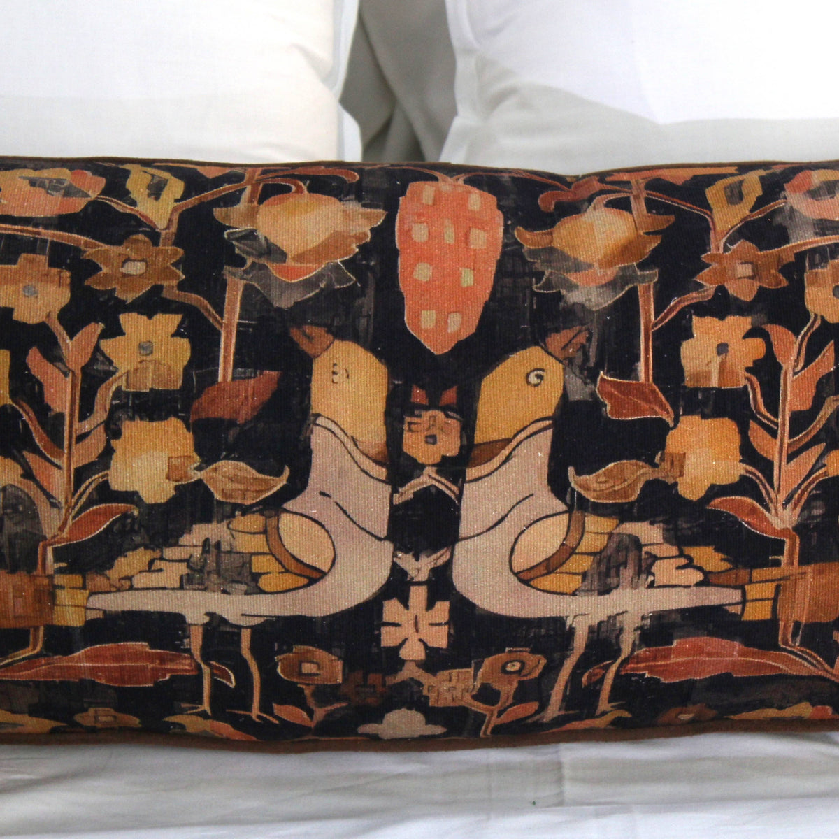 Cotton Lumbar Pillow Cover for Thanksgiving and Christmas
