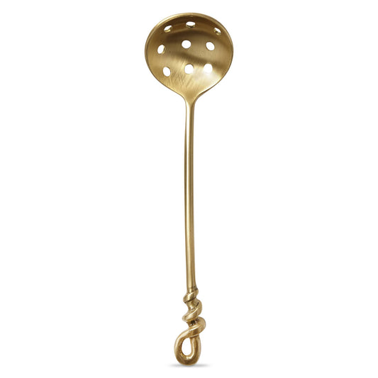 Forged Olive Spoon - Antique Brass