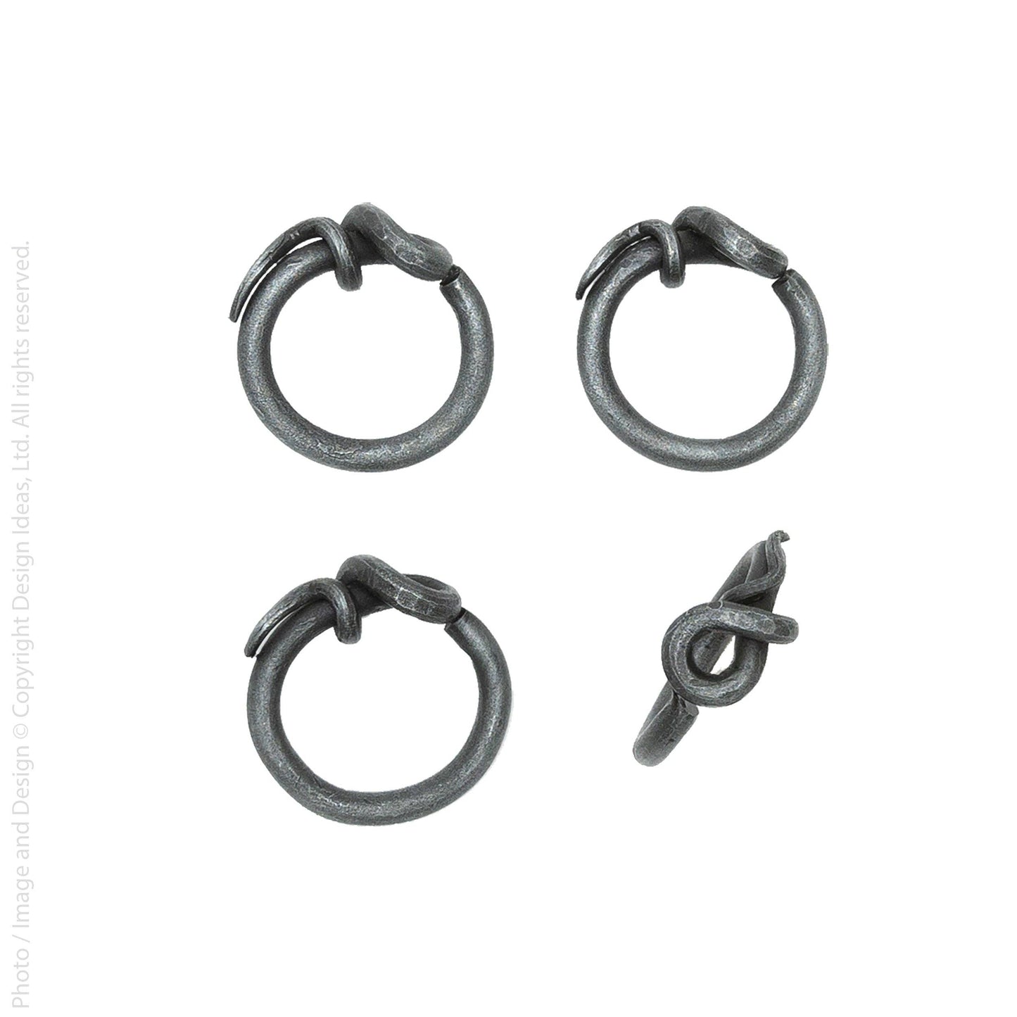 Napkin rings (set of 4): Stainless Brummel