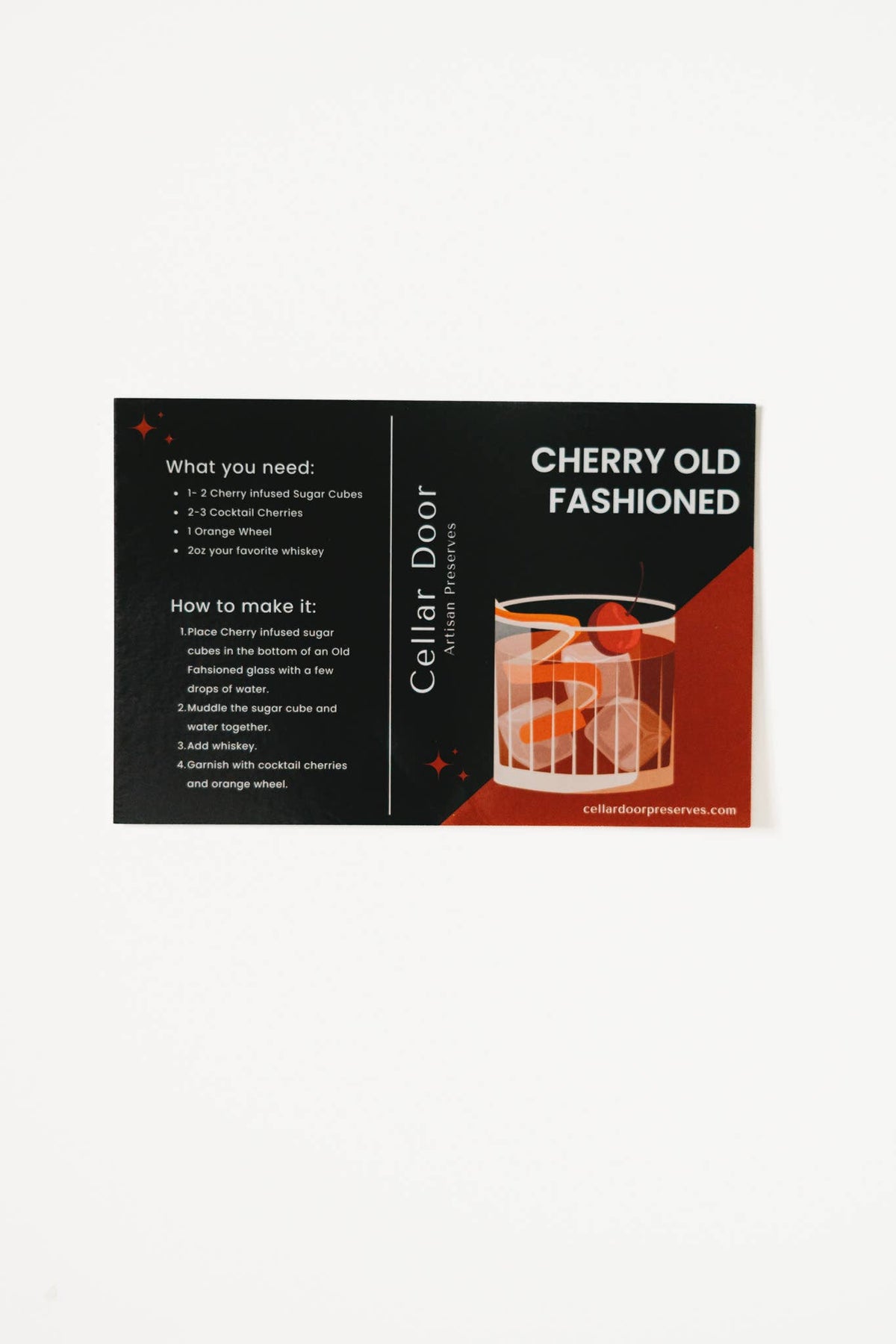 Cherry Infused Sugar Cubes -Jar 4oz