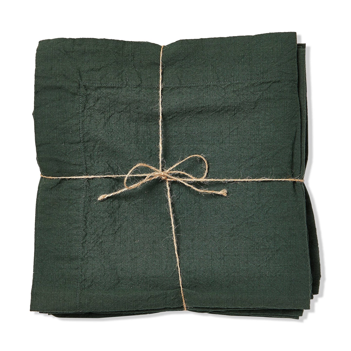Cotton Slub Napkin Set of 4 - Dark Green