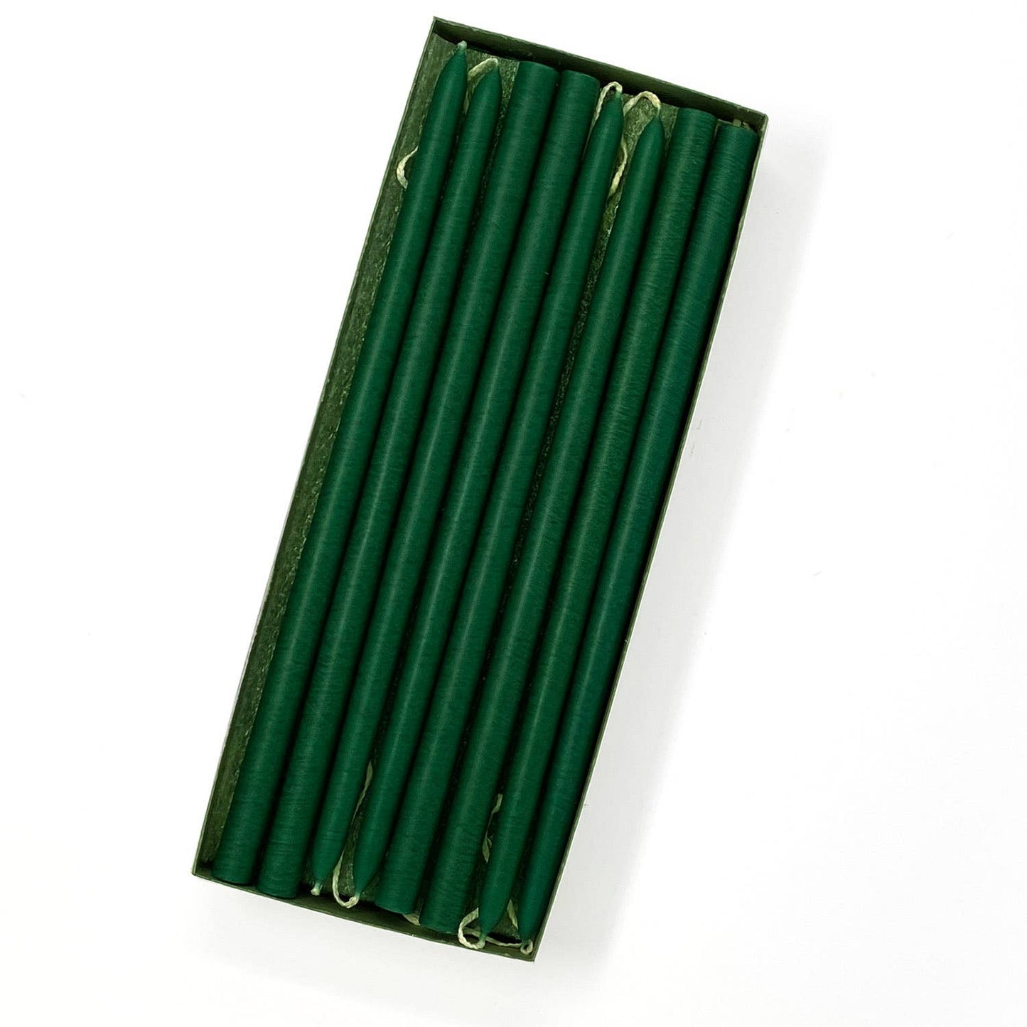 10" Unscented Hand Dipped Tiny Taper Candles - 39 Colors: Shell White